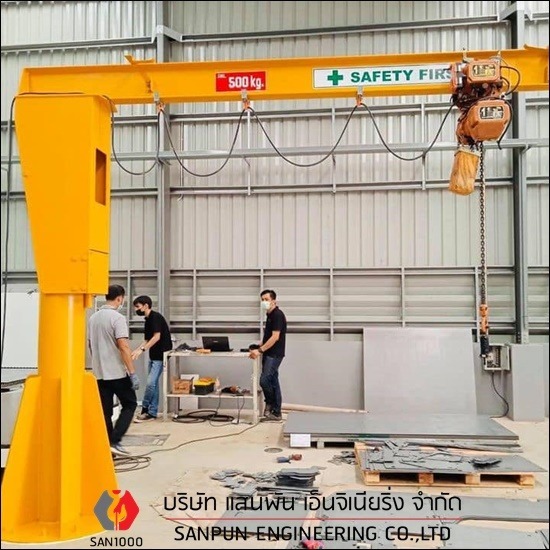 Jibcrane (เครนแขนยื่น) - ออกแบบติดตั้งเครนโรงงาน Jibcrane (เครนแขนยื่น) - ออกแบบติดตั้งเครนโรงงาน