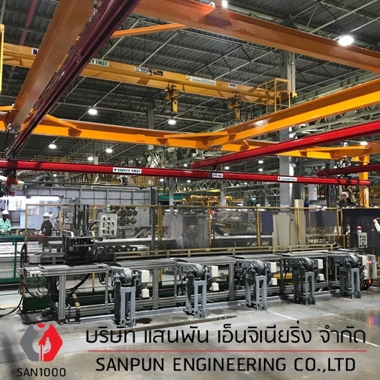 เครนรางเบา - ออกแบบติดตั้งเครนโรงงาน เครนรางเบา - ออกแบบติดตั้งเครนโรงงาน